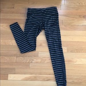 Striped Athleta Leggings